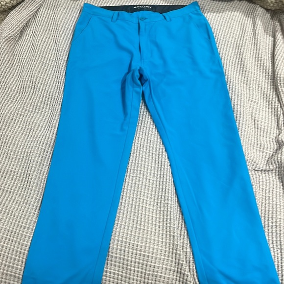 Haus of Grey Matte Grey Golf Pants Brilliant Blue 34x32 - Picture 1 of 4